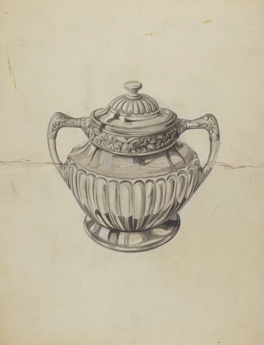 Silver Bowl by Vincent Murphy, index of american design, 1935-1942