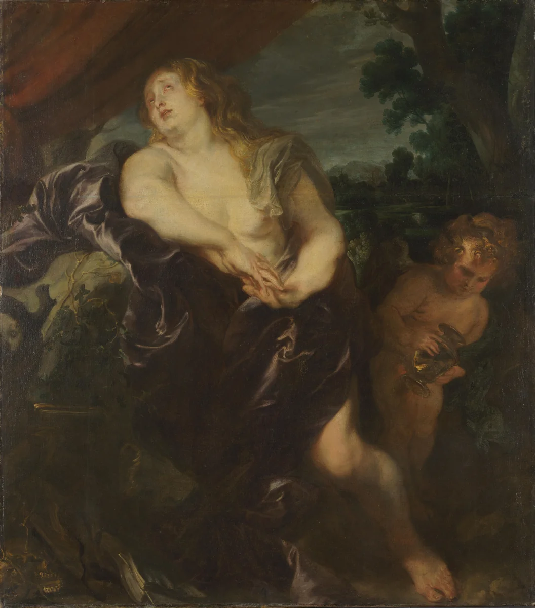 The Penitent Magdalen by Anthony van Dyck, painting, 1620