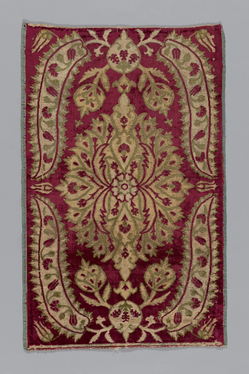 Fragment (Cushion Cover) by Turkey, Bursa, textile, 1701-1800