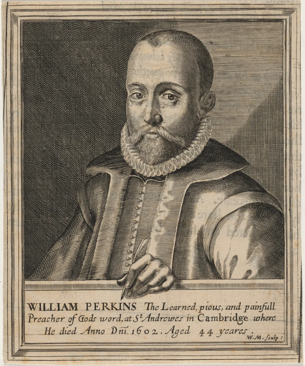 William Perkins, Preacher by William Marshall, print, 1642