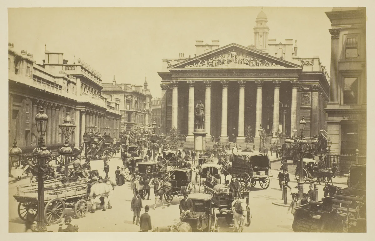 The Royal Exchange by Artist Unknown, photograph, 1850-1900