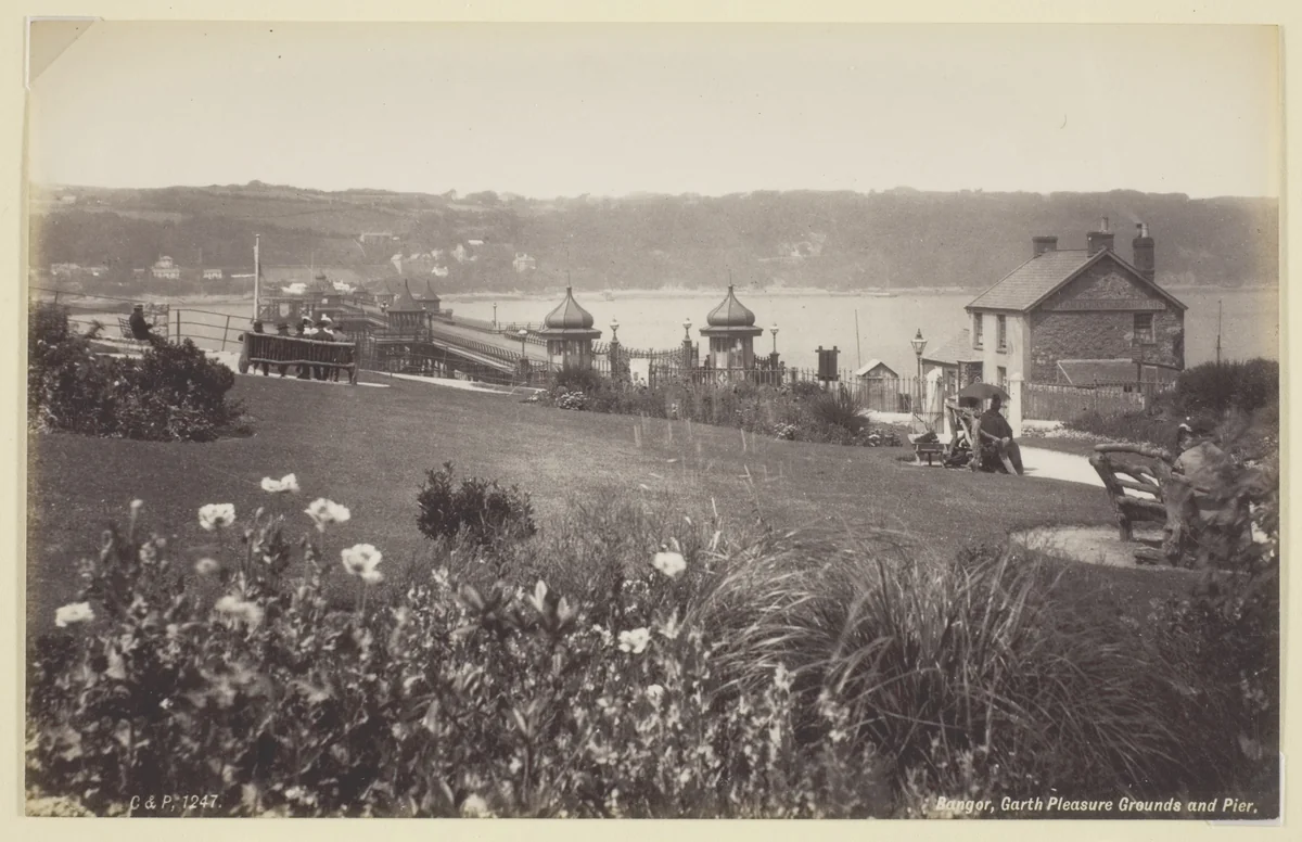 Bangor, Garth Pleasure Grounds and Pier by Francis Bedford, photograph, 1860-1894