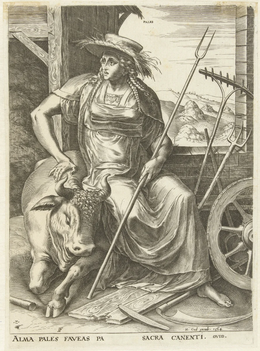 Pales by Cornelis Cort, print, 1564