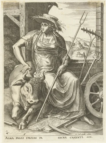 Pales by Cornelis Cort, print, 1564