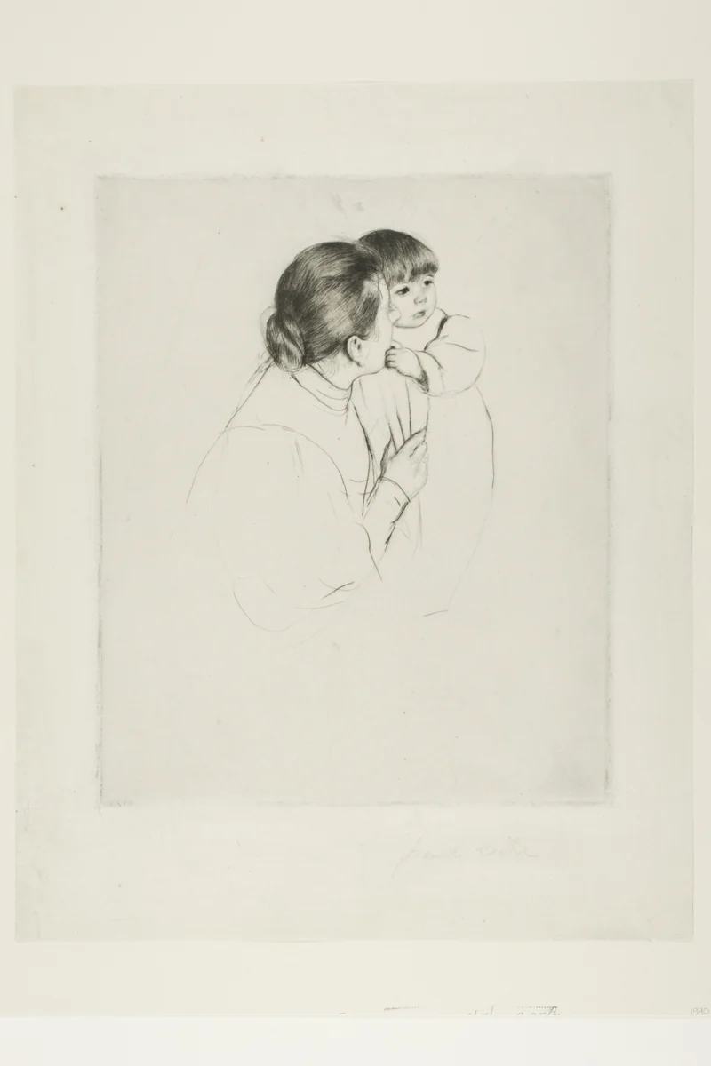 Peasant Mother and Child by Mary Cassatt, print, 1895
