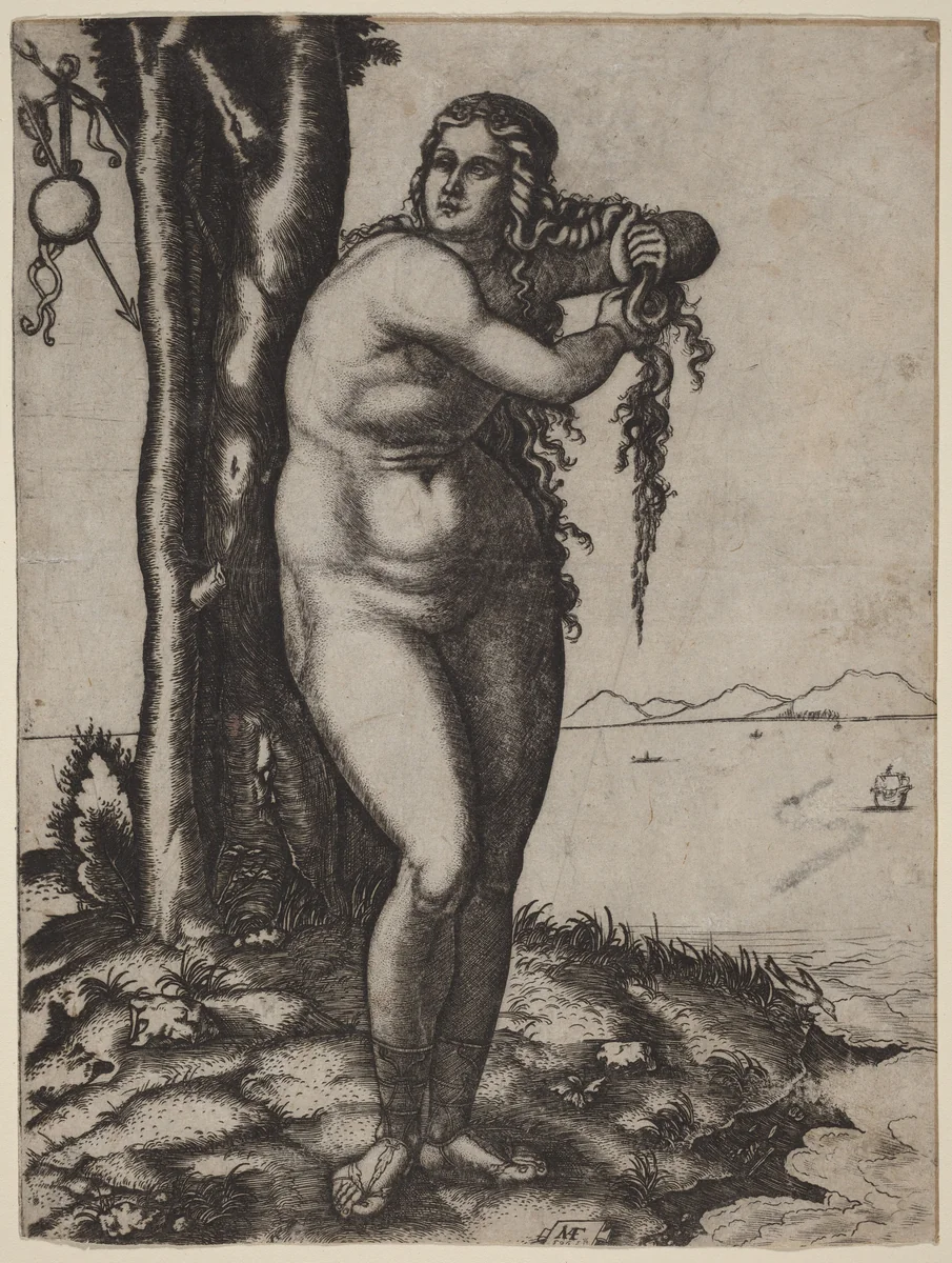 The Birth of Venus by Marcantonio Raimondi, print, 1506