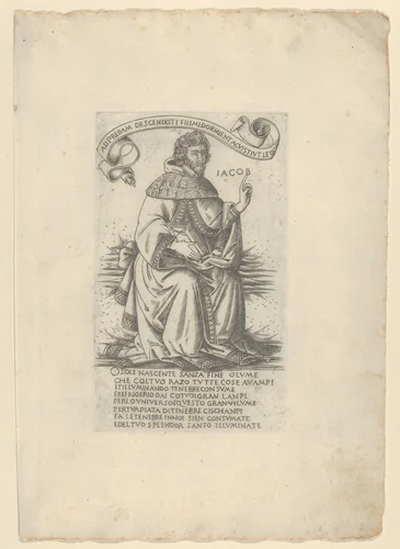 The Prophet Jacob, from "Prophets and Sibyls" by Francesco Rosselli, print, 1480-1490