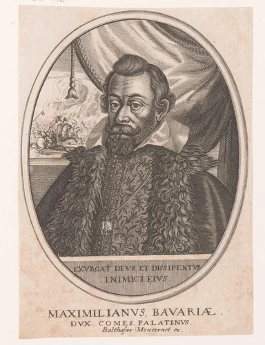Portret van Maximiliaan I van Beieren by anonymous, print, 1610-1668