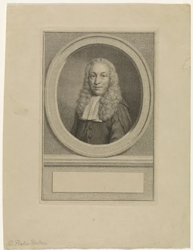 Portret van Pieter Rendorp by Jacob Houbraken, print, 1708-1780