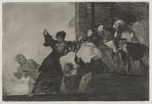The Proverbs: Poor Folly by Francisco de Goya, print, 1864