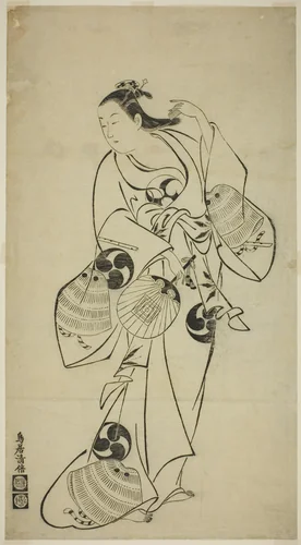 Actor as a Standing Beauty by Torii Kiyomasu I, print, 1707-1717