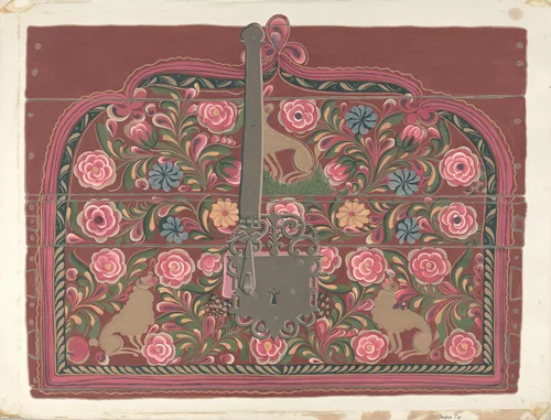 Chest Design by Chester Faris, index of american design, 1935-1942