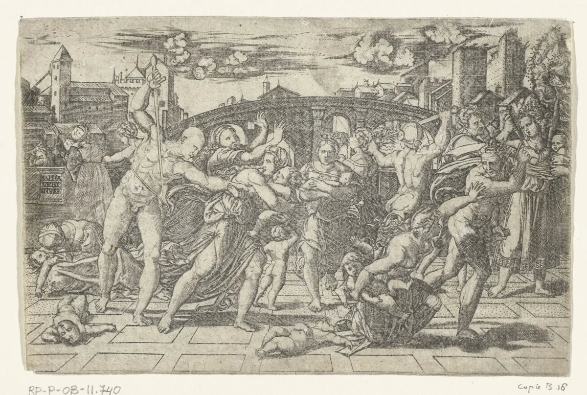 Kindermoord in Bethlehem by anonymous, print, 1510-1514