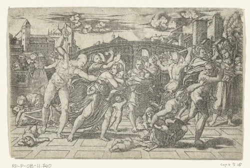 Kindermoord in Bethlehem by anonymous, print, 1510-1514