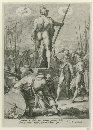 Mars by Jan Saenredam, print, 1596