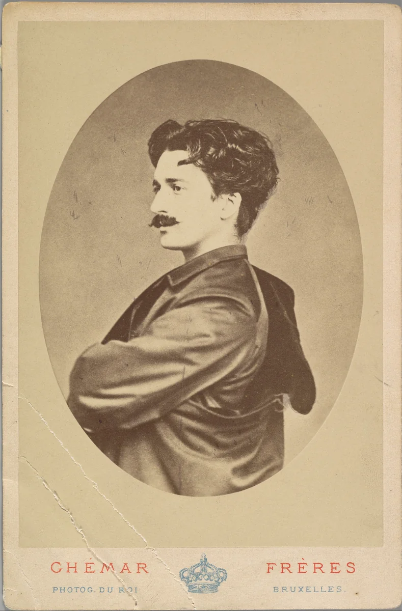 Félicien Rops by Frères Ghemar, photograph, 1860-1879