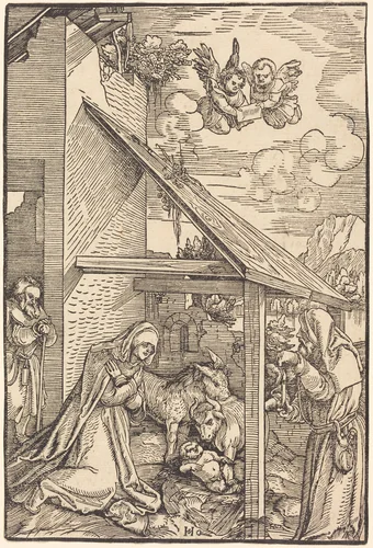 The Nativity by Hans Leonard Schäufelein, print, 1510-1511