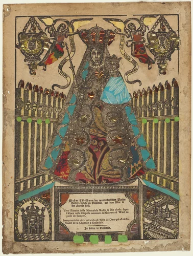 The Adoration of the Einsiedeln Madonna by Artist Unknown, print, 1701-1800