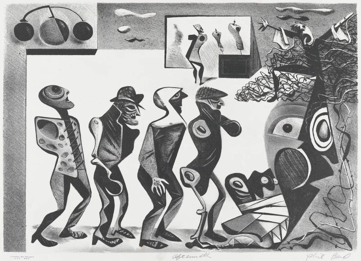 Aftermath by Phil Bard, print, 1938