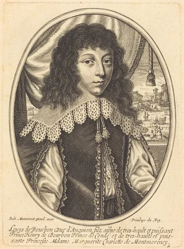 Louis II de Bourbon-Condé by Balthasar Moncornet, print, 1600-1668