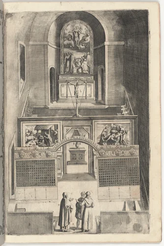 Interior of the Minor Church (Interno della chiesa minore) [plate F] by Jacopo Ligozzi
Domenico Falcini
Lino Moroni, print, 1612