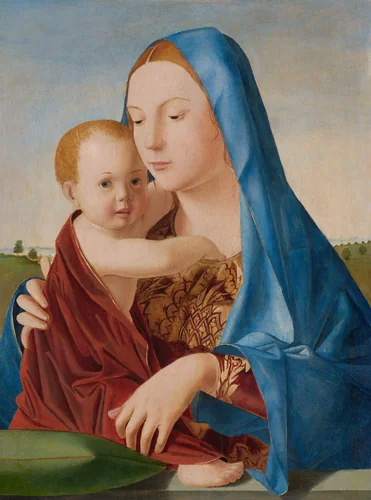 Madonna and Child by Antonello da Messina, painting, 1475