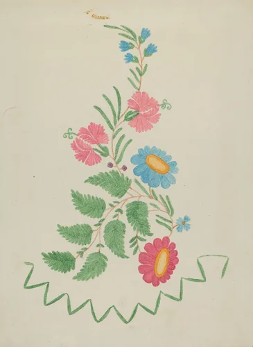 Floral Motifs by American 20th Century, index of american design, 1935-1942