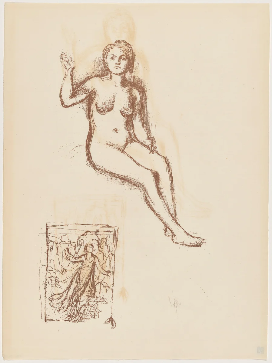 Etude by Pierre Puvis de Chavannes, print, 1895