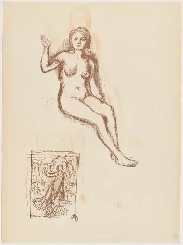 Etude by Pierre Puvis de Chavannes, print, 1895