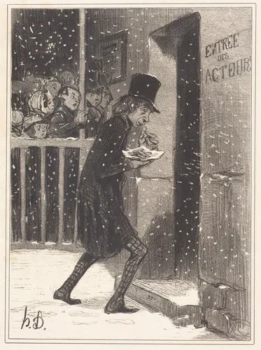 L'Acteur des Funambules by Honoré Daumier, print, 1842
