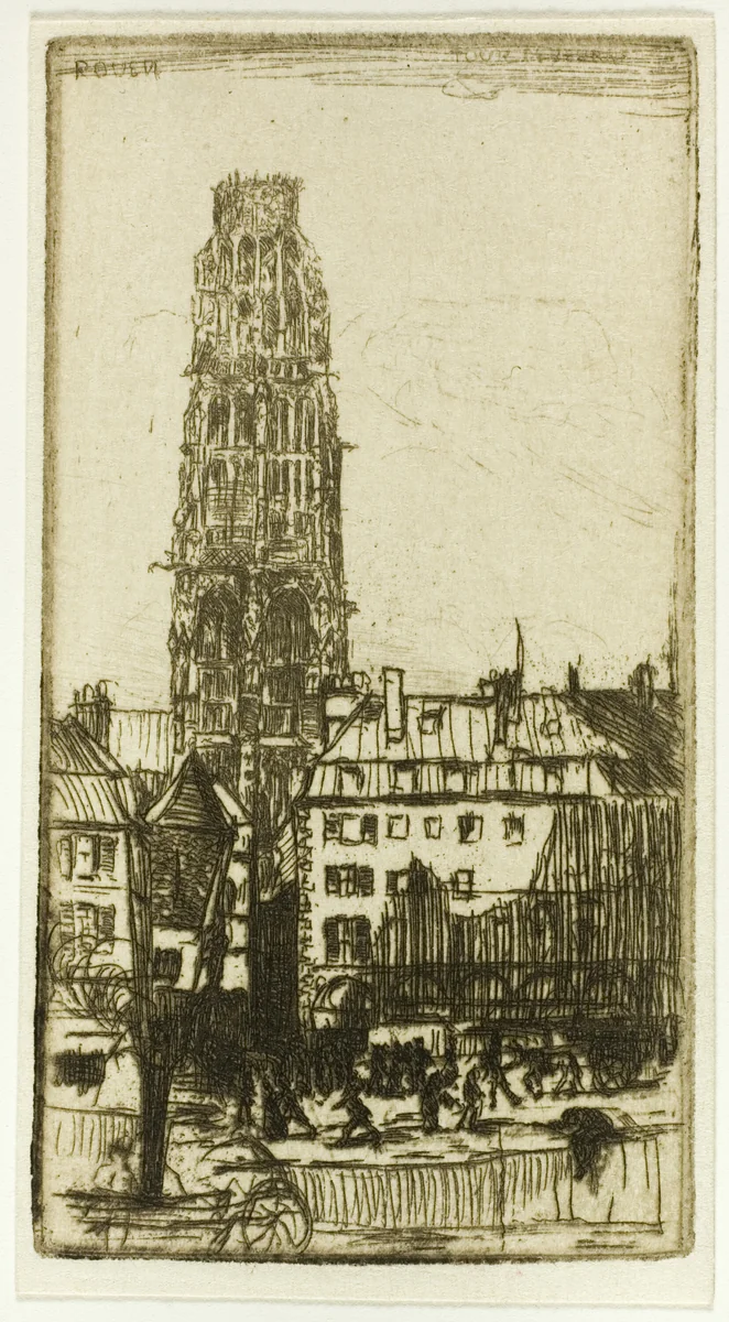 Tour de Beurre, Rouen by Donald Shaw MacLaughlan, print, 1899
