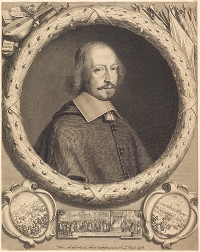 Cardinal Jules Mazarin by Israël Silvestre, Robert Nanteuil, print, 1656