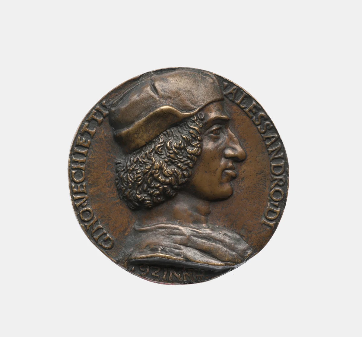 Alessandro di Gino Vecchietti 1472-1532 by Niccolò Fiorentino, metalwork, 1493-1503