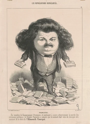 Ant. Laurent Pagnerre by Honoré Daumier, print, 1849