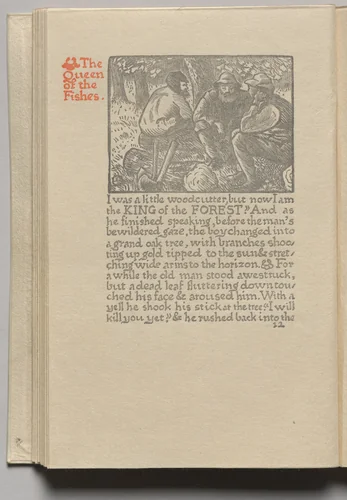 The Queen of the Fishes: Plate 11 by Lucien Pissarro, book, 1894