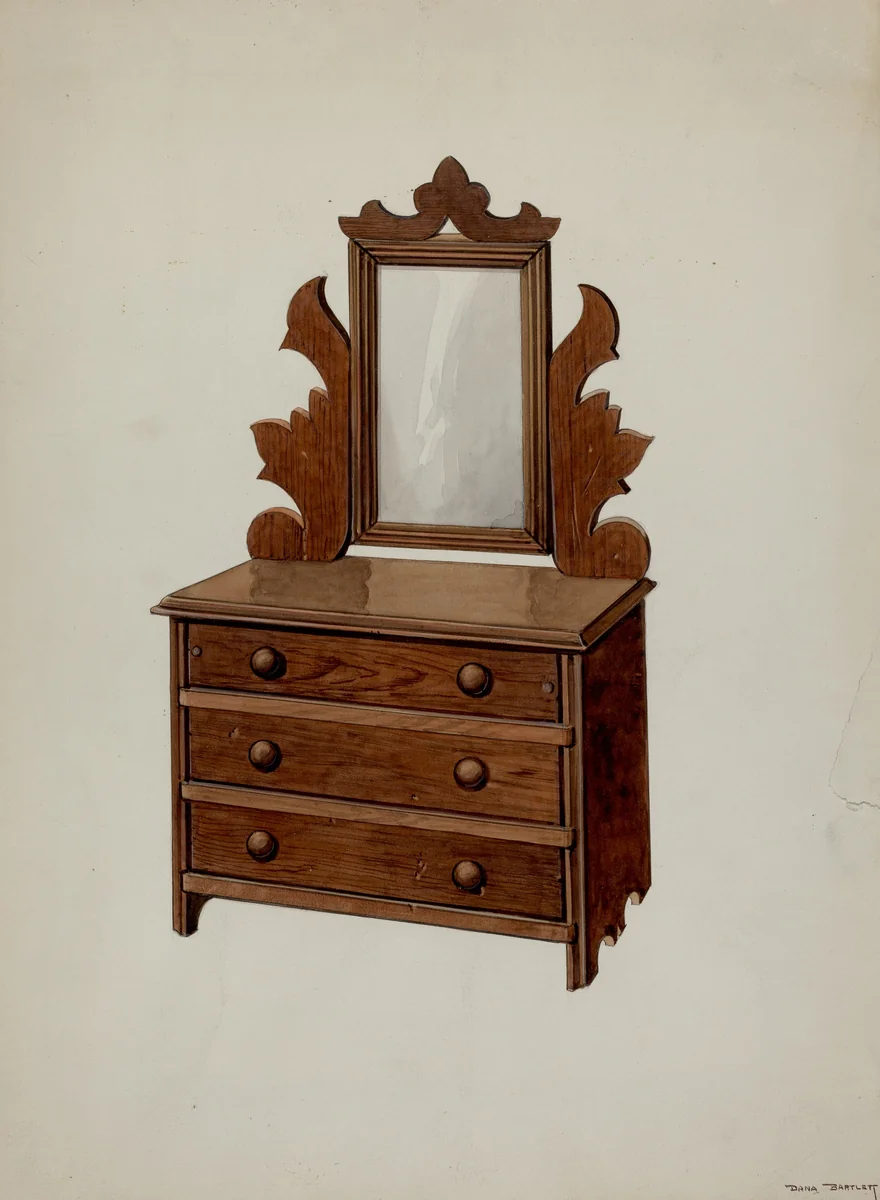 Doll's Dresser by Dana Bartlett, index of american design, 1937