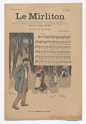 Le Mirliton, no. 81 by Théophile-Alexandre Steinlen, periodical, 1892