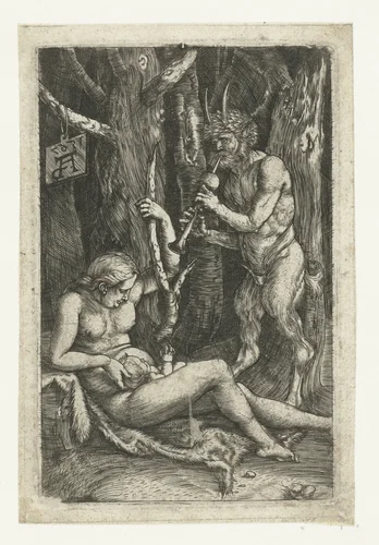 De saterfamilie by Unknown, print, 1567