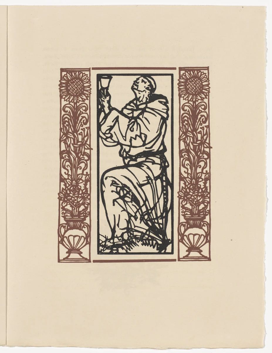 Plate (page 287) from Les Petites Fleurs de St. François (The Little Flowers of St. Francis) by Émile Bernard, illustrated book, 1928