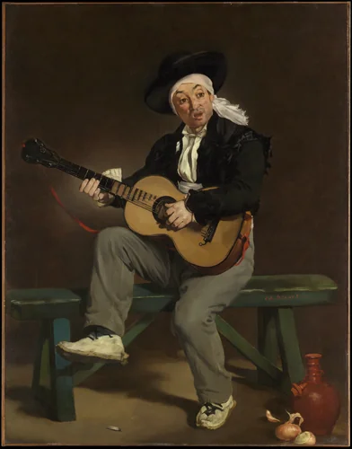 The Spanish Singer by Edouard Manet, painting, 1860
