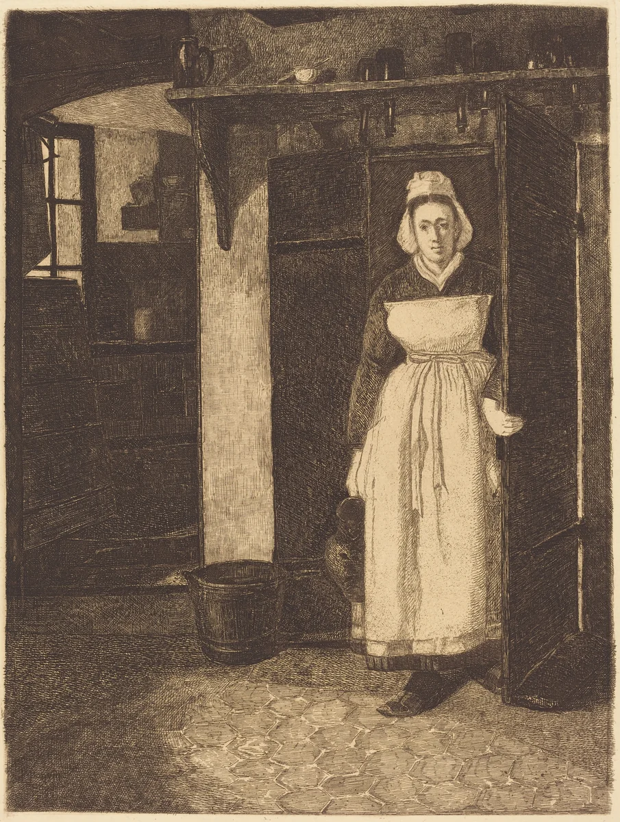 The Basement Door (La Sortie de Cave) by François Bonvin, portfolio, 1871