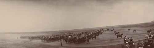 Cavalry in Rows, Maneuvers by Unidentified Photographer, photograph, 1908