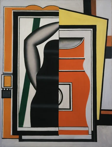 The Mirror by Fernand Léger, painting, 1925