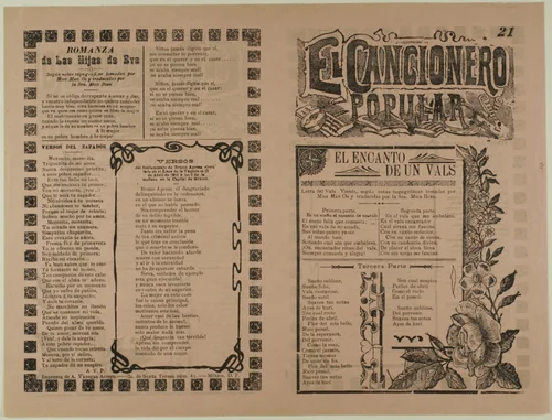 El cancionero popular, num. 21 (The Popular Songbook, No. 21) by Manuel Manilla
José Guadalupe Posada, print, 1850-1900