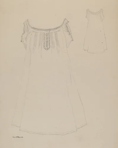 Chemise by Edith Magnette, index of american design, 1937