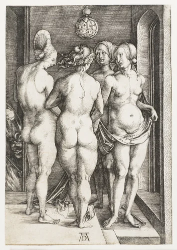 Vier heksen by Unknown, print, 1497