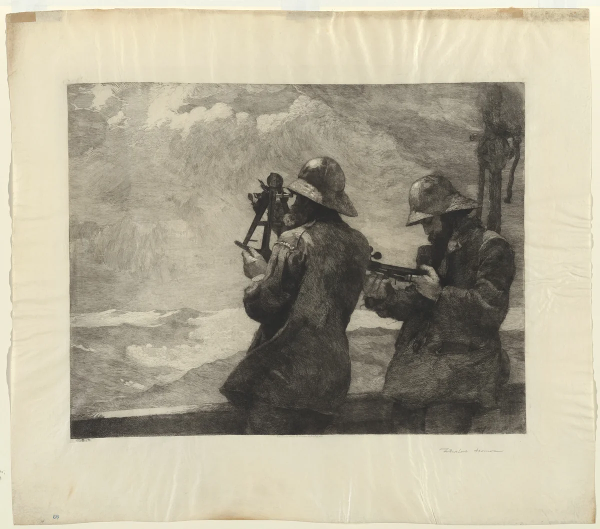 Eight Bells by Winslow Homer, print, 1887