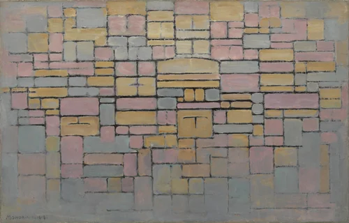 Tableau no. 2 / Composition no. V by Piet Mondrian, painting, 1914