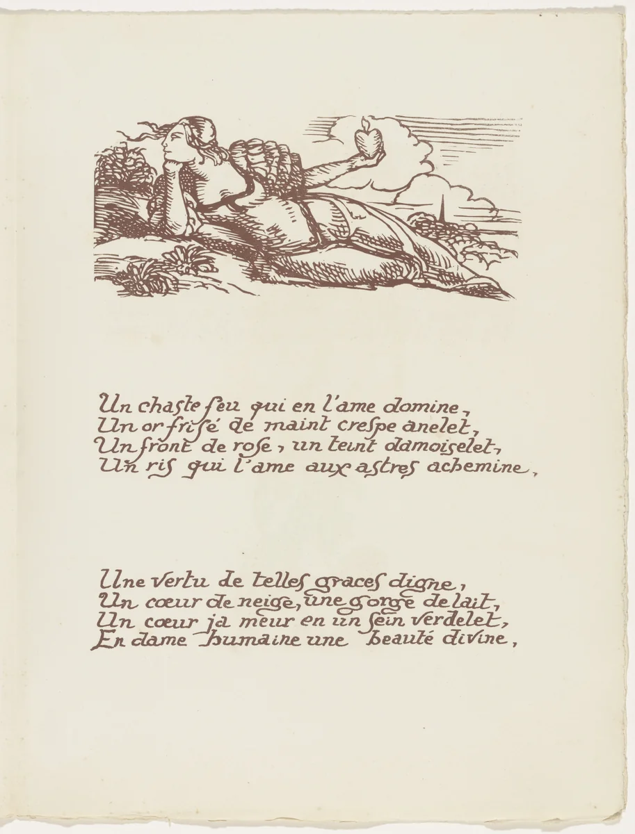 Headpiece (folio 24) from Les Amours (The Loves) by Émile Bernard, illustrated book, 1915