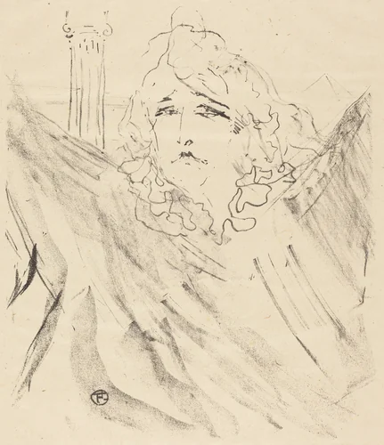 Sarah Bernhardt in "Cleopatra" (Sarah Bernhardt dans "Cléopatre") by Henri de Toulouse-Lautrec, print, 1896